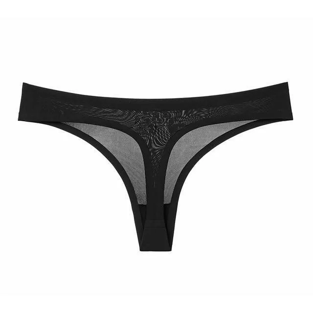 1 Pc Thong Leopard T-back Soft G-string Seamless Underwear Panties