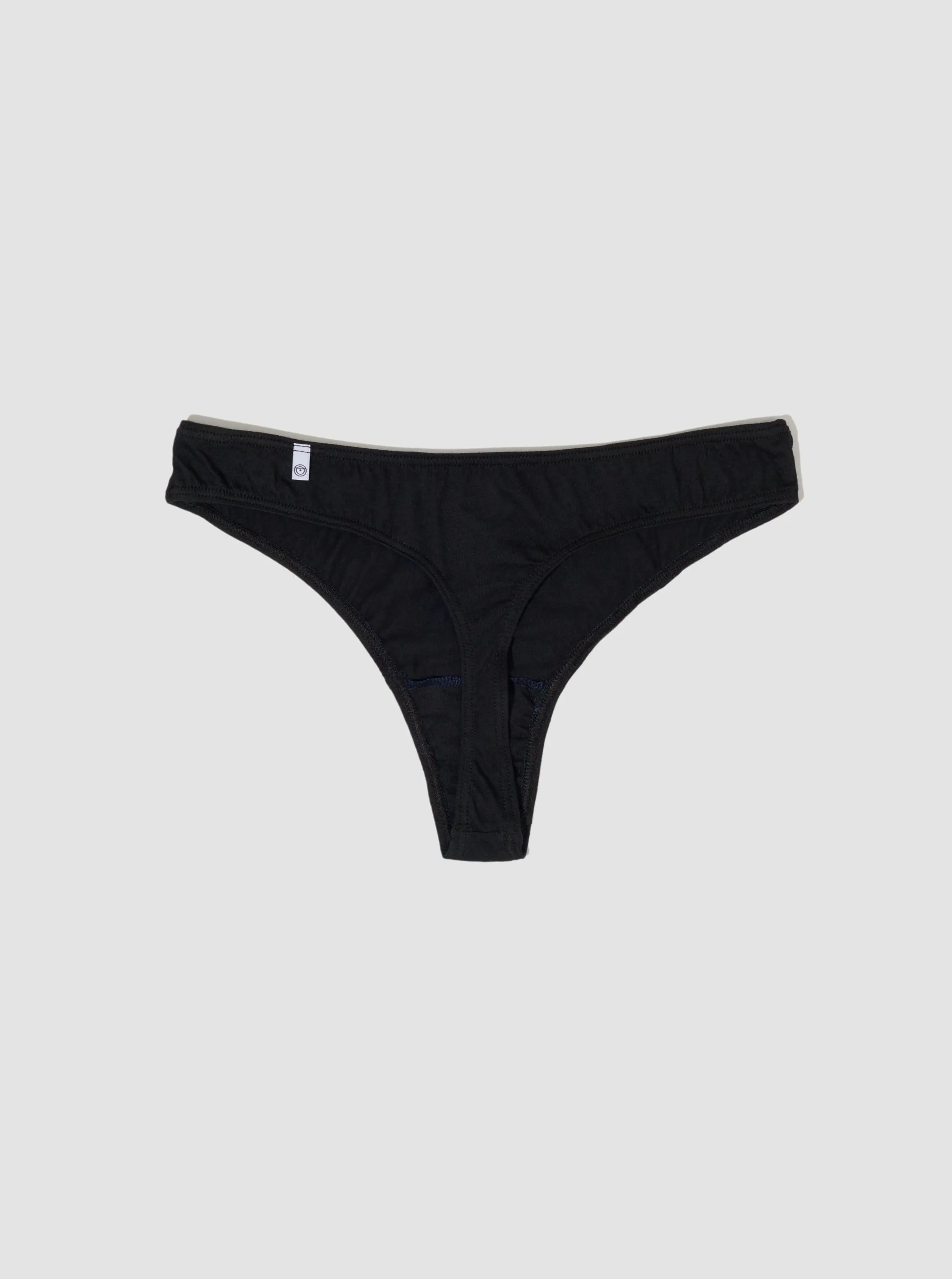 100% Organic Cotton Thong - Midnight