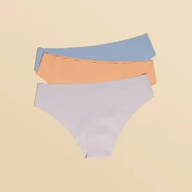 3 Pack Seamless Panties - Low Rise Bikini New Color