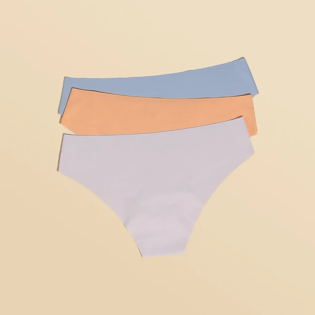 3 Pack Seamless Panties - Low Rise Bikini New Color