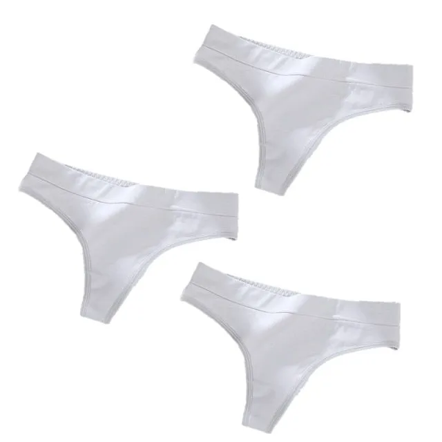 3 pack Thong Panties String Underwear Briefs Sexy Lingerie Pants Intimate Ladies Low-Rise G-String