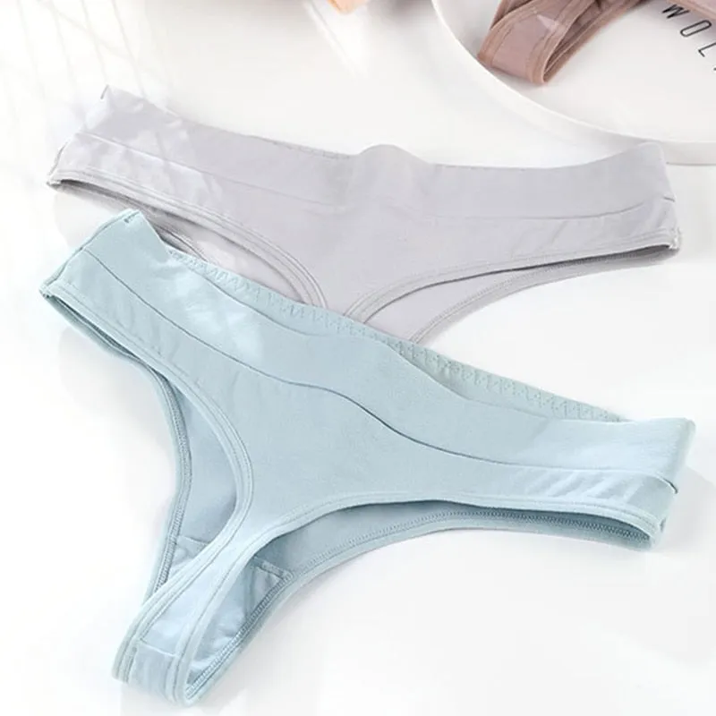 3 pack Thong Panties String Underwear Briefs Sexy Lingerie Pants Intimate Ladies Low-Rise G-String