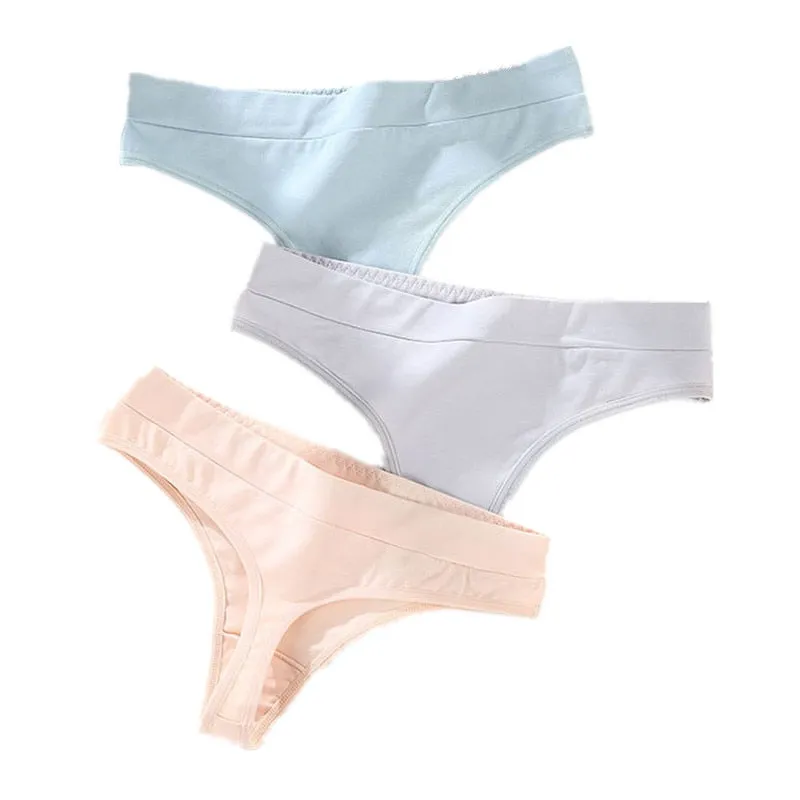 3 pack Thong Panties String Underwear Briefs Sexy Lingerie Pants Intimate Ladies Low-Rise G-String