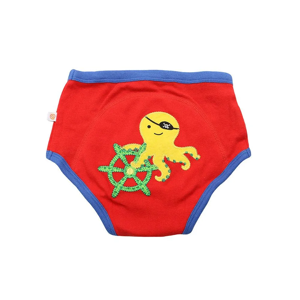 3 Piece Organic Potty Training Pants Set - Boys - Pirate Pals