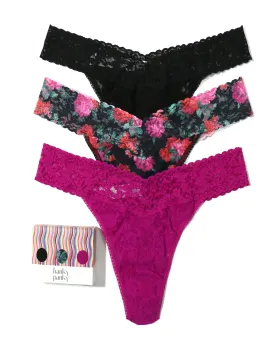 3PACK SIGNATURE LACE PLUS THONG | AUMU-AUTOBIOGRAPHY MULTI