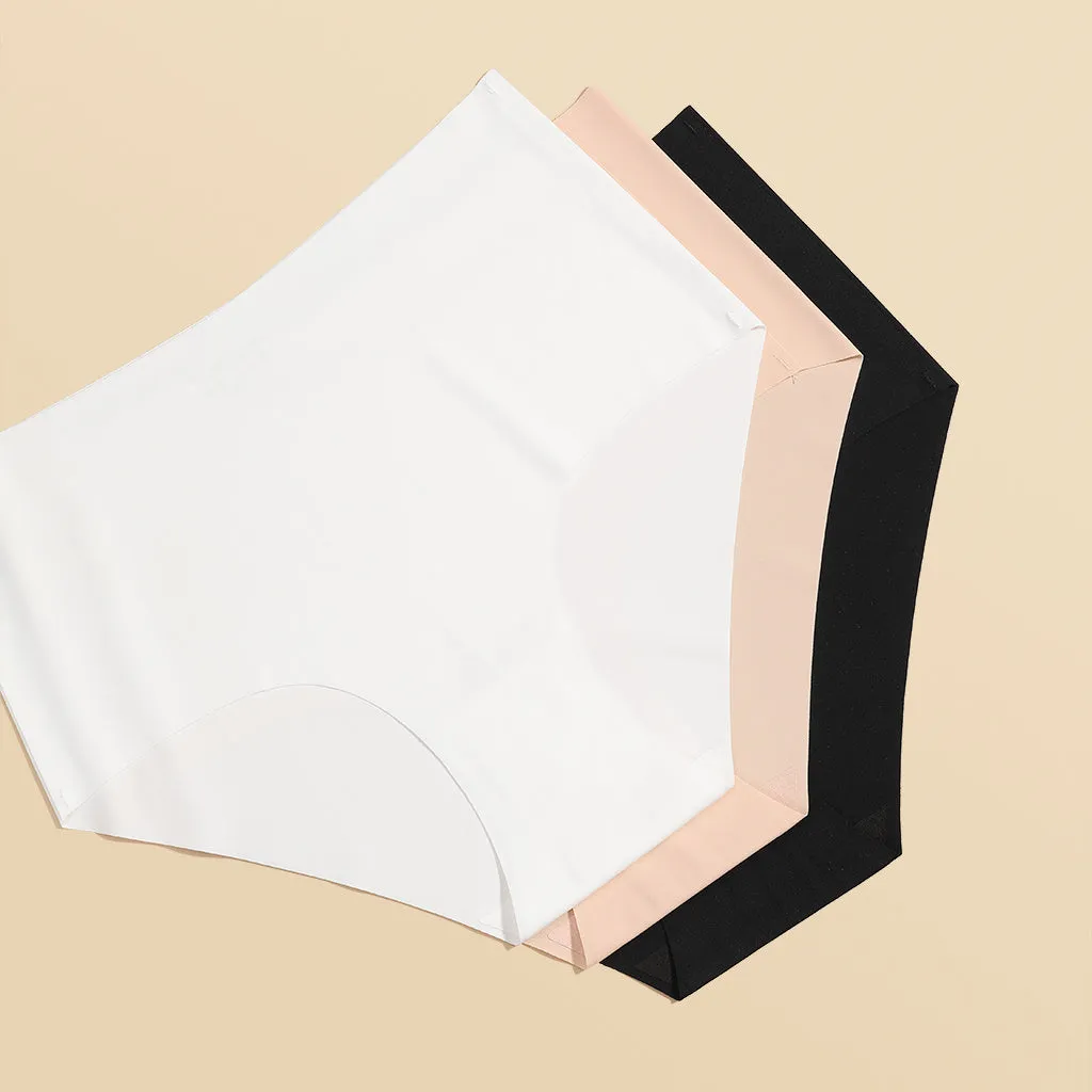 6 Pack Womens Seamless Panties - High Waisted Brief