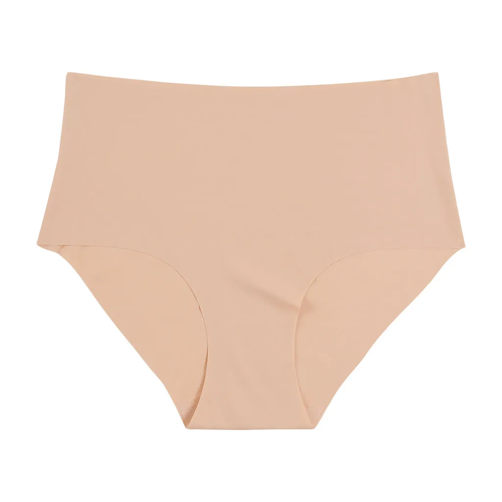 6 Pack Womens Seamless Panties - High Waisted Brief