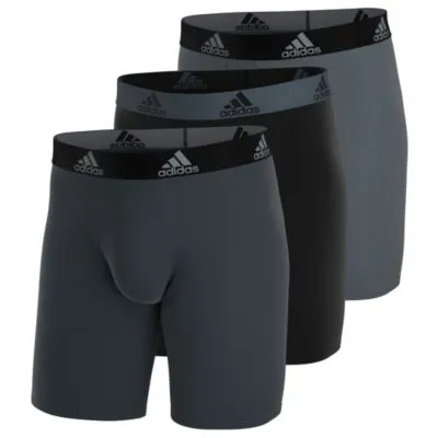 adidas Men's Performance 3-Pack Long Boxer Brief