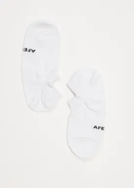 AFENDS Unisex Revolve - No Show Socks - White