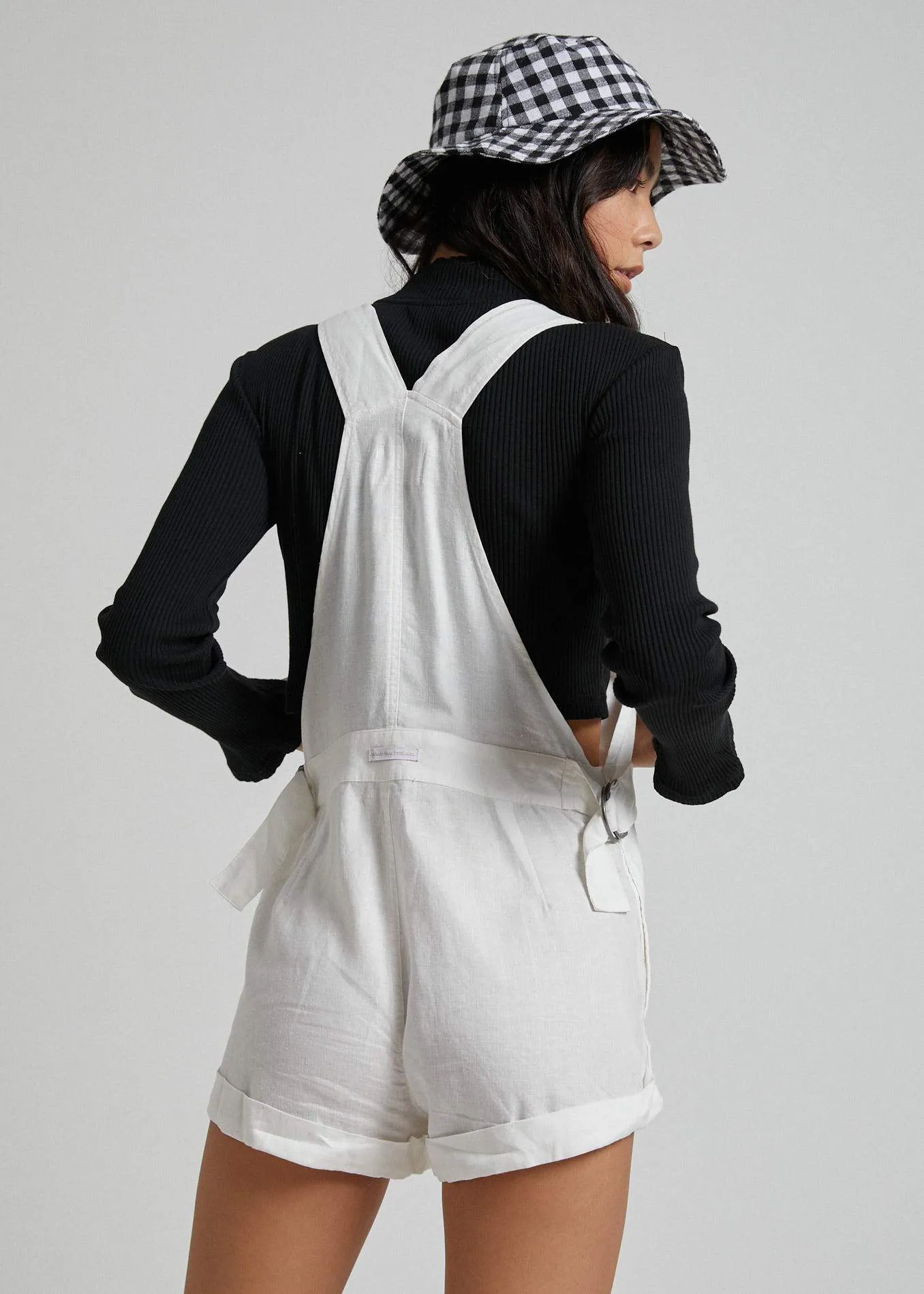 Afends Womens Bri - Hemp Overalls - White