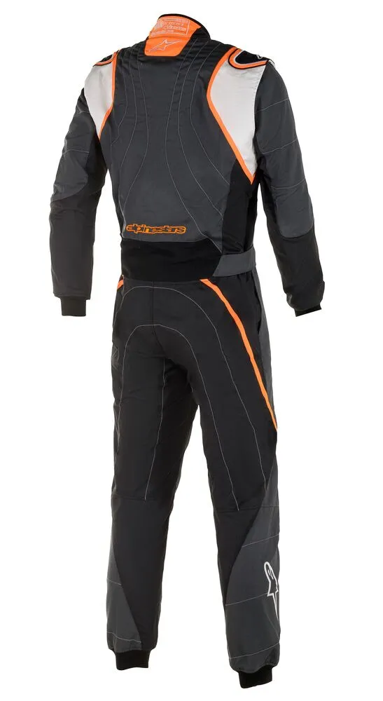 ALPINESTARS 3355020_1424_56 GP RACE v2 Racing suit, FIA 8856-2018, grey/white/orange, Size 56