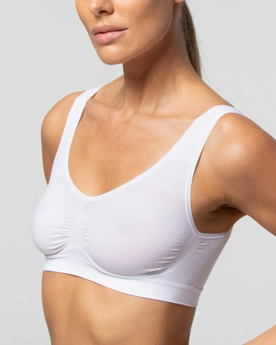 Anatomic Seamless Wide Strap Bra - Soft microfiber Quality - MADE IN ITALY