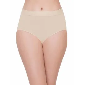 B-Smooth High Waist Full Coverage Everyday Wear Brief Panty - Beige