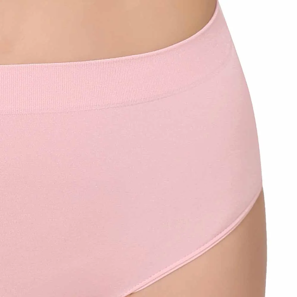 B-Smooth High Waist Full Coverage Everyday Wear Brief Panty - Light Pink