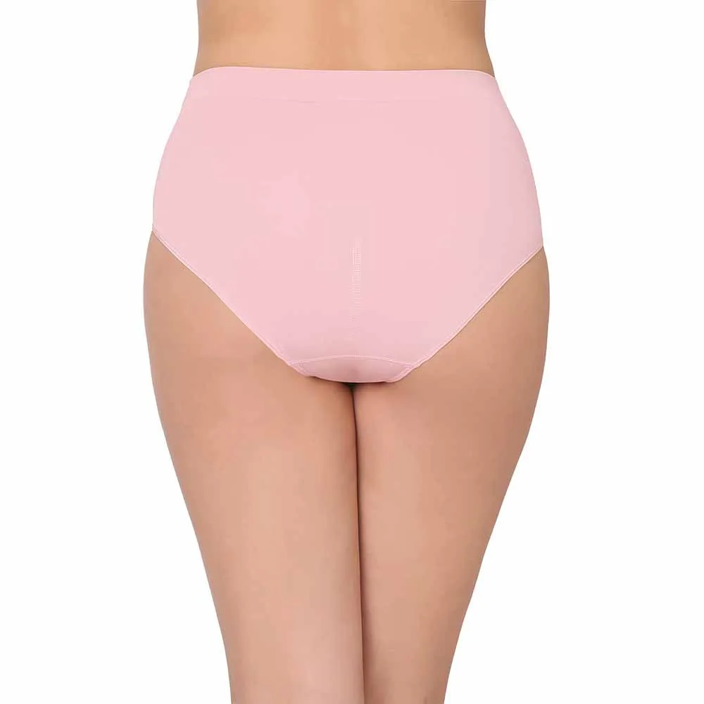 B-Smooth High Waist Full Coverage Everyday Wear Brief Panty - Light Pink