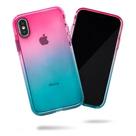 Barrier Case for iPhone Xs & iPhone X - Blue n Pink Gradient Sunset