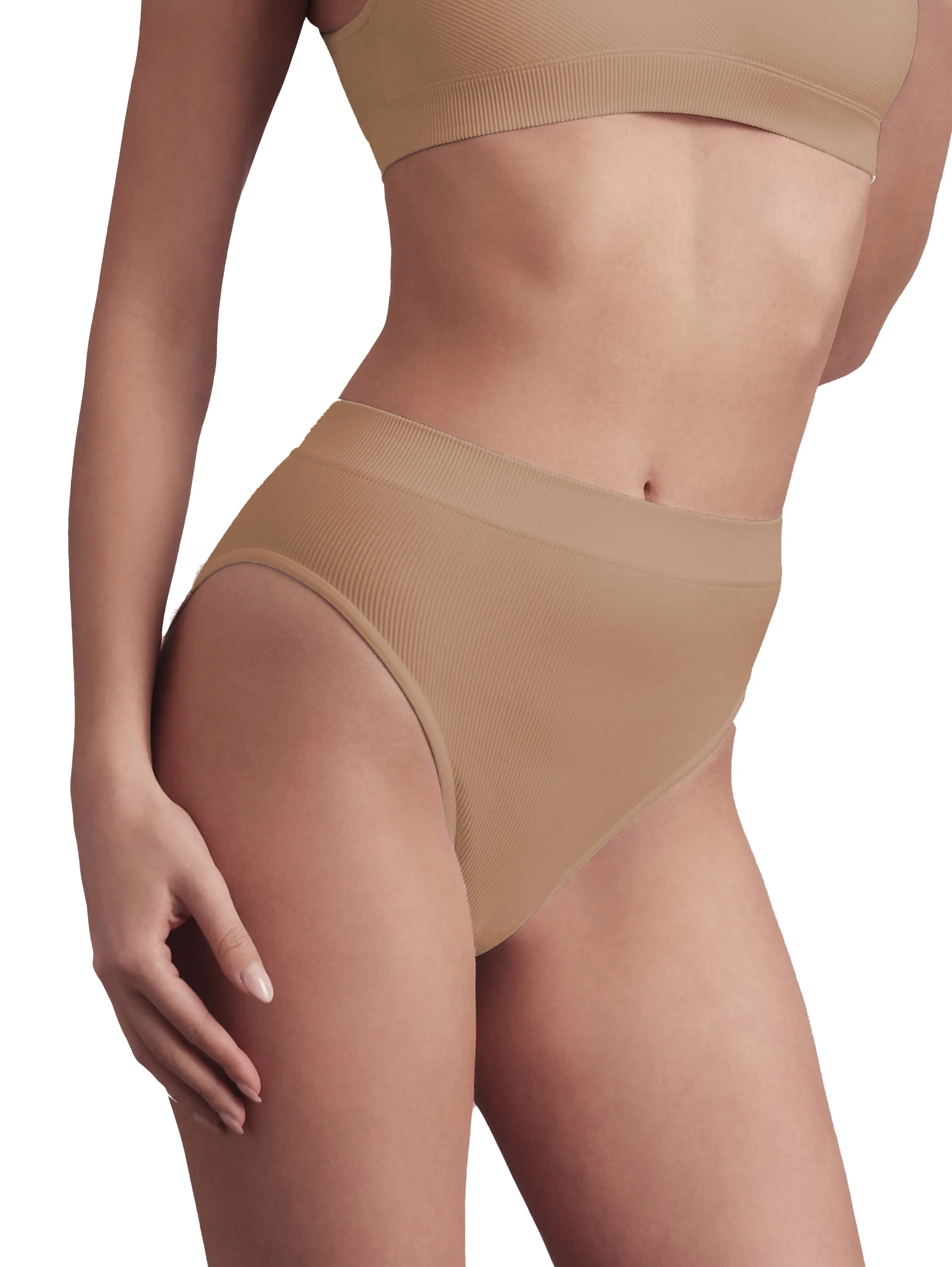 BELLISSIMA Soft Ribbed High Waist Brief