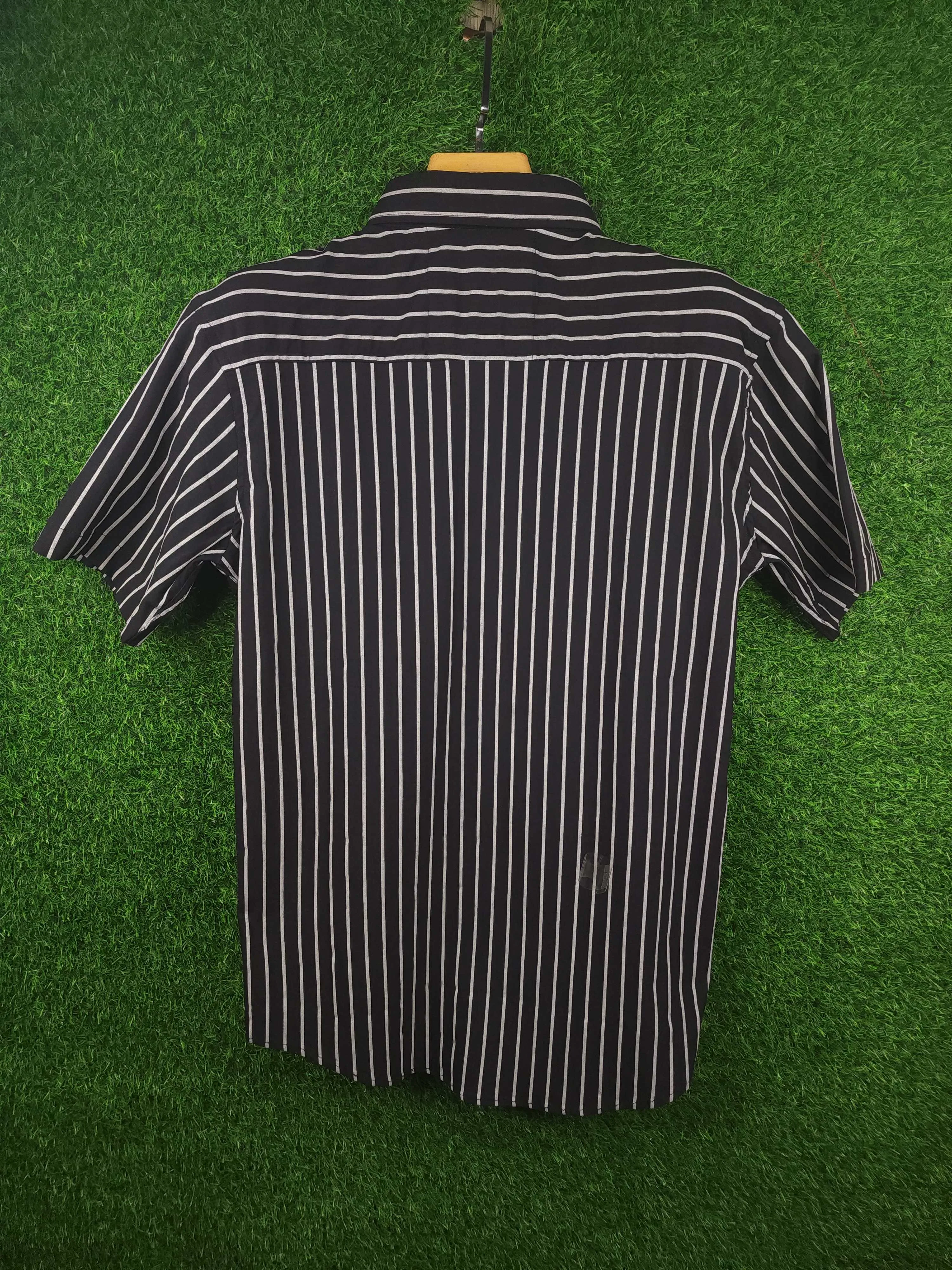 Black Stripes Stretchable Shirt