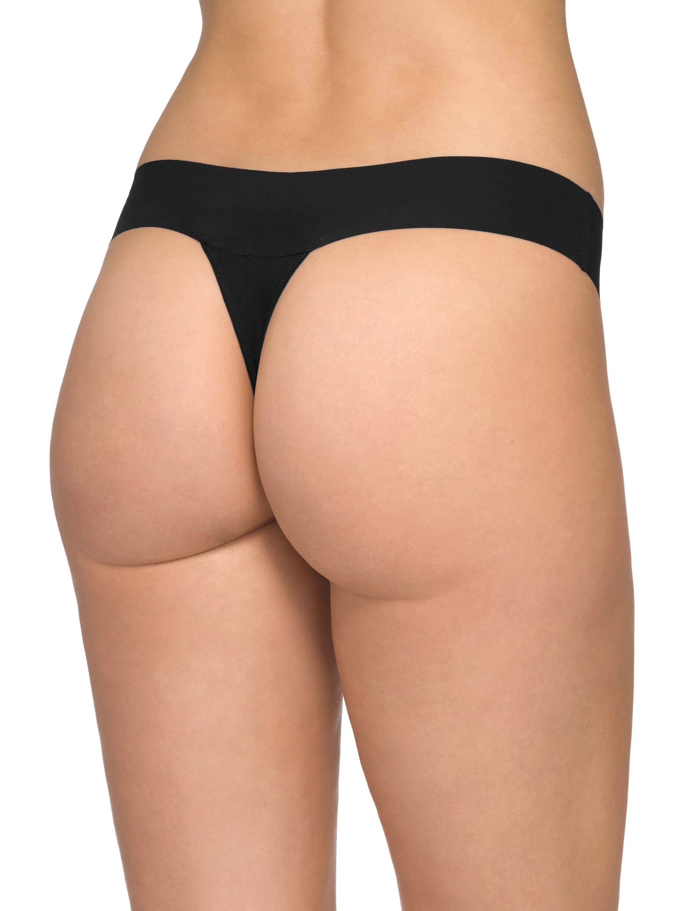 BreatheSoft® Natural Rise Thong Black