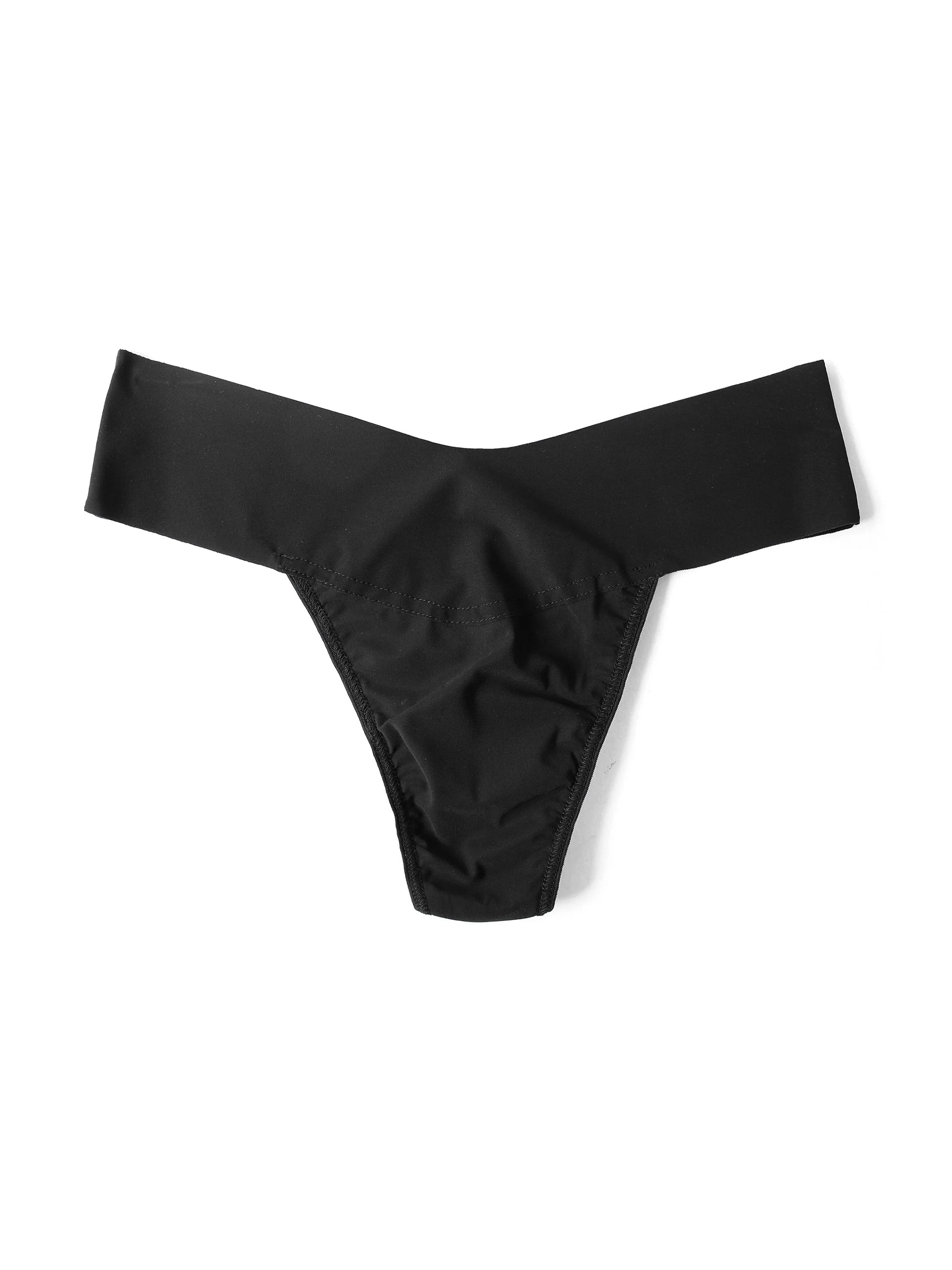 BreatheSoft® Natural Rise Thong Black