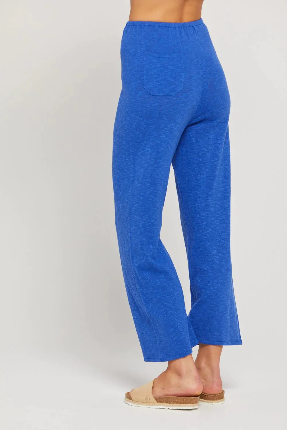 BY RIDLEY Womens Allyson Linen Pant - Royal Blue