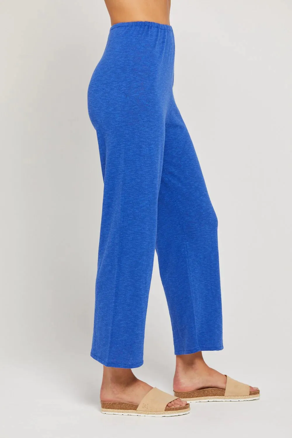 BY RIDLEY Womens Allyson Linen Pant - Royal Blue