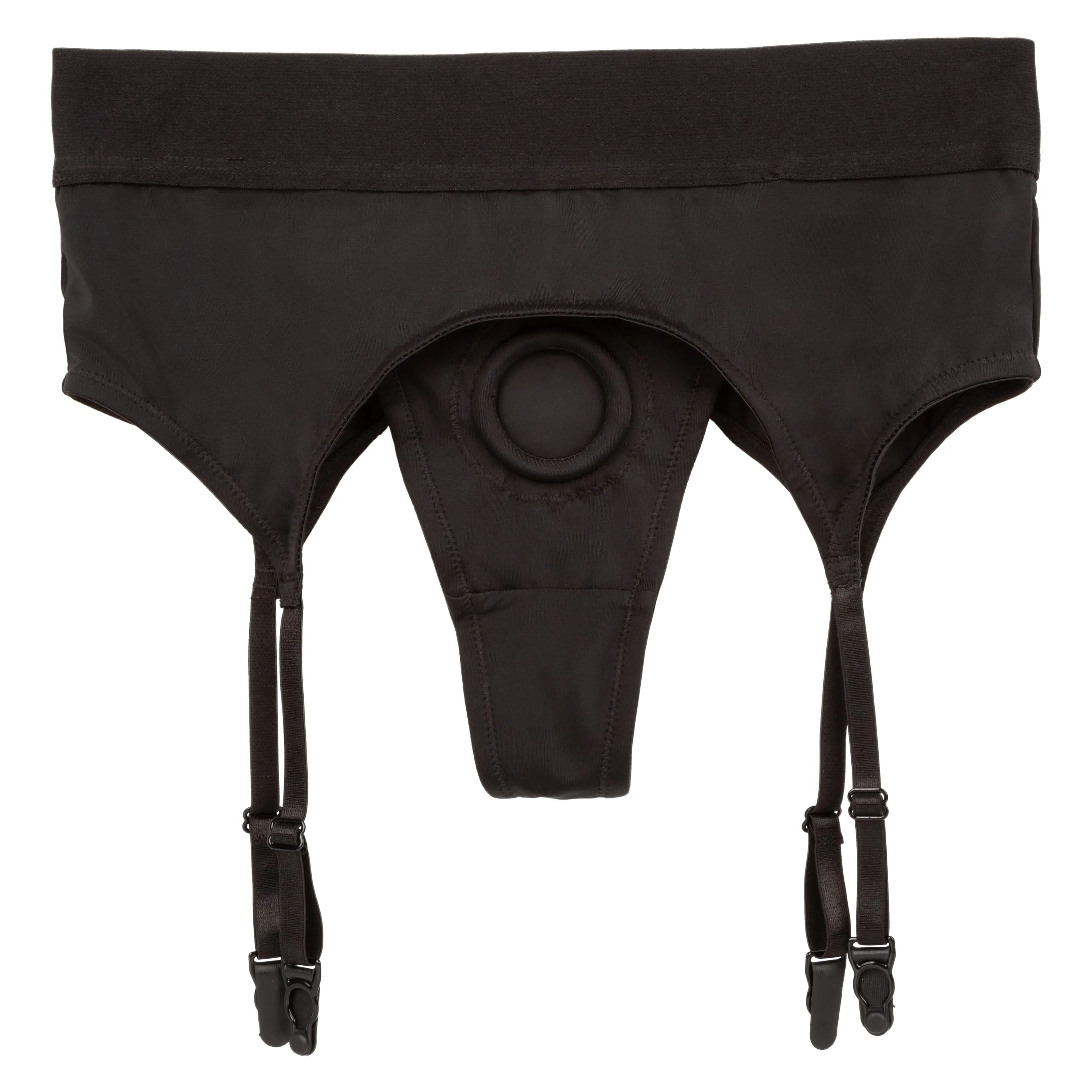 California Exotics - Boundless Thong with Garter Strap On S/M (Black)