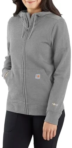 Carhartt 105284 Women's Flame Resistant Force Relaxed Fit Midweight Zip-Front Sweatshirt