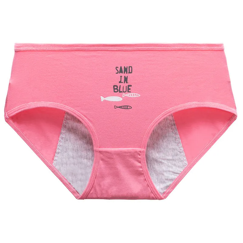 Cartoon Student Development Menstrual Period Panties