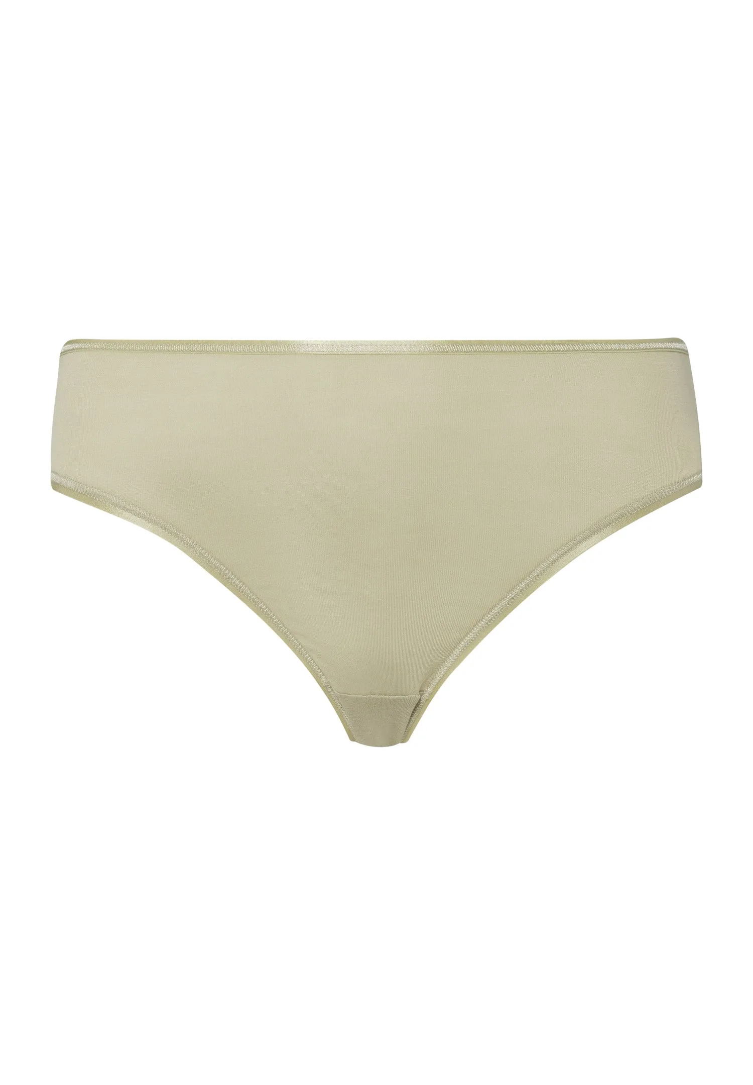 Cotton Seamless Cotton Hi-Cut Full Brief | Moss Green 71626-2720