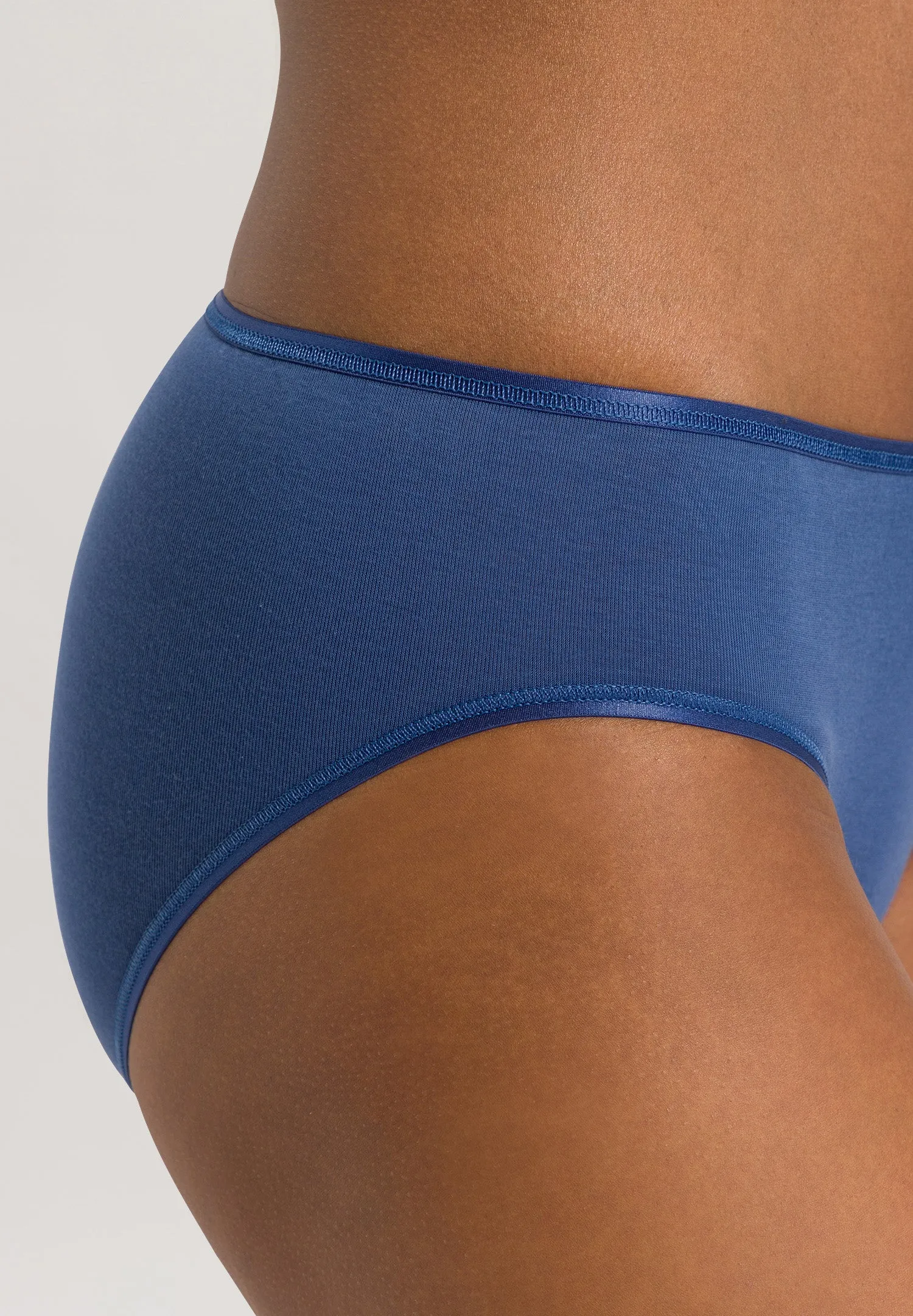 Cotton Seamless Cotton Hi-Cut Full Brief | True Navy 71626-2604