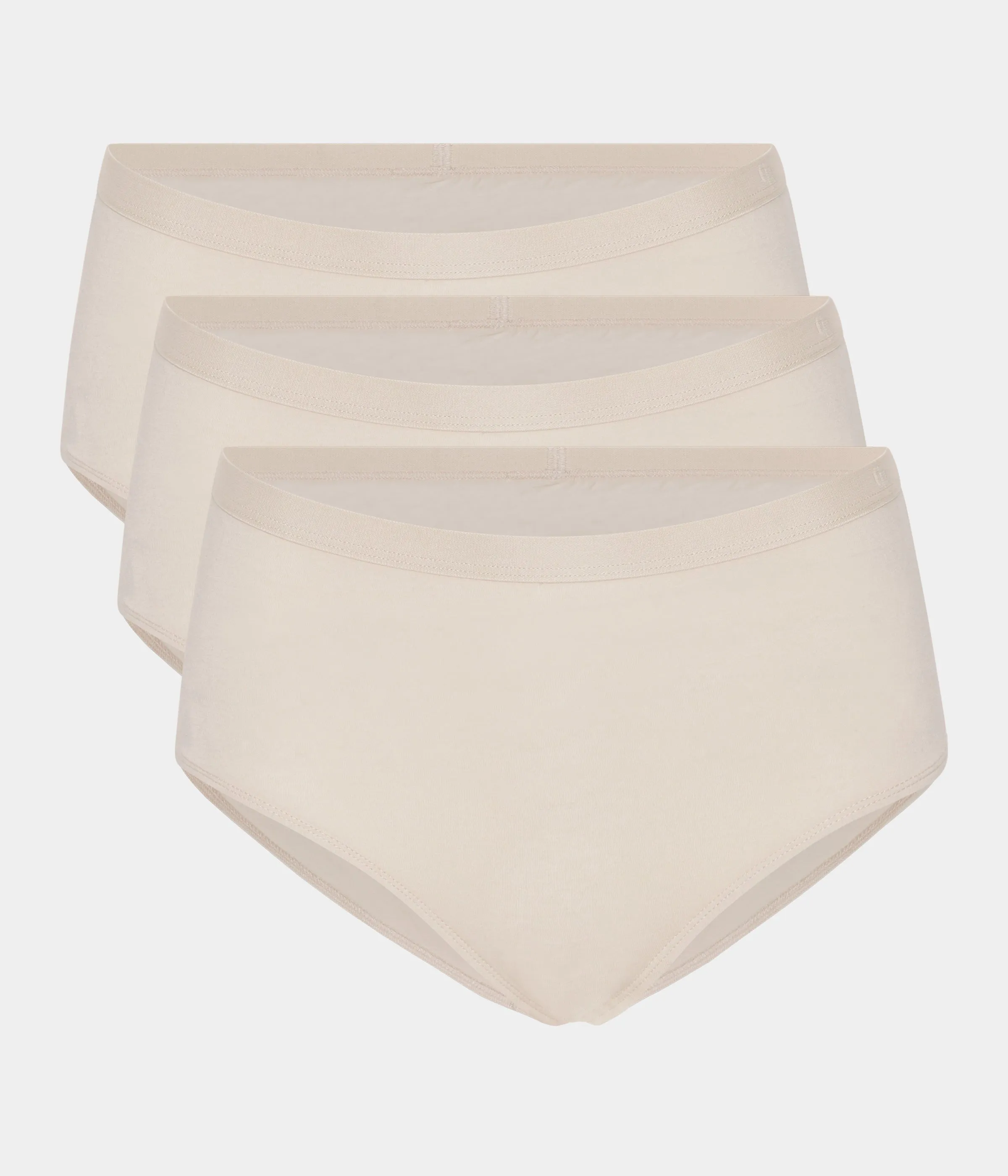 Cream bamboo full panties - 3 pack