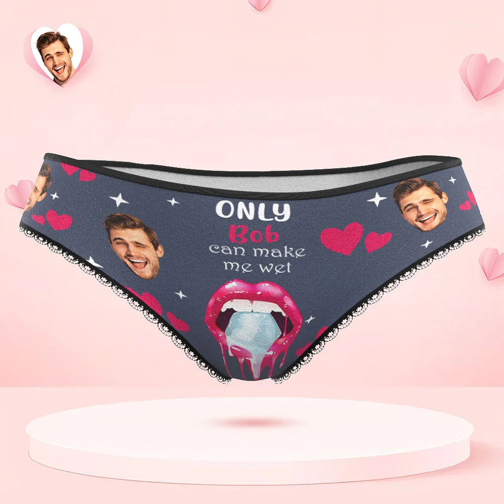 Custom Face Underwear Personalised Funny Couple Boxer Briefs and Panties Valentine's Day Gifts