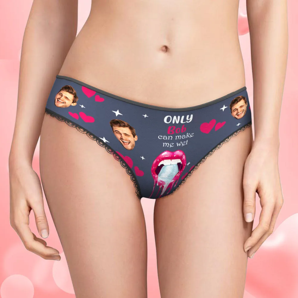 Custom Face Underwear Personalised Funny Couple Boxer Briefs and Panties Valentine's Day Gifts