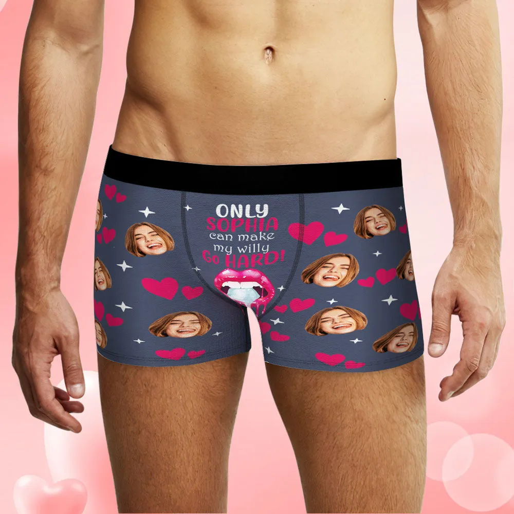 Custom Face Underwear Personalised Funny Couple Boxer Briefs and Panties Valentine's Day Gifts