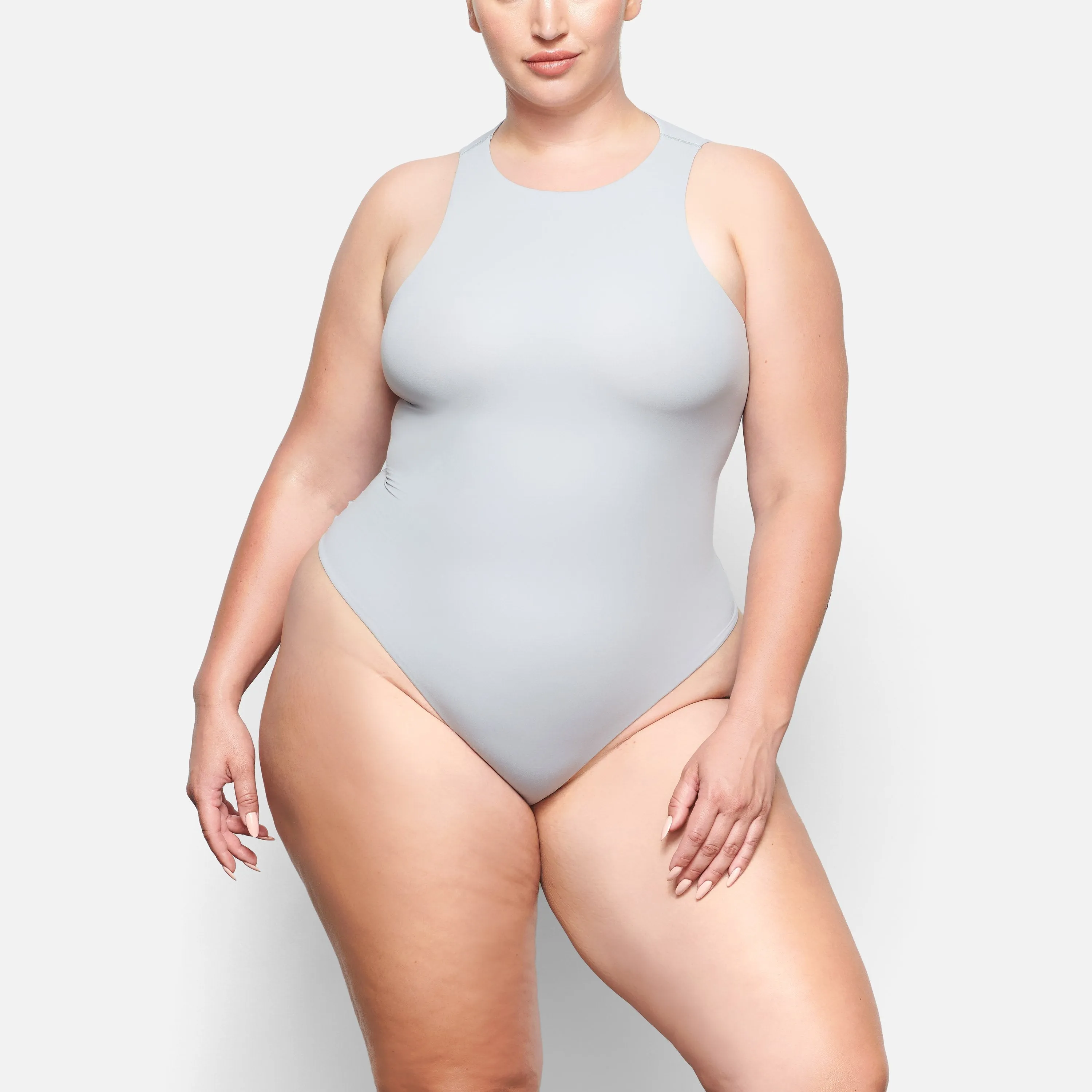 FITS EVERYBODY HIGH NECK BODYSUIT | MOONSTONE