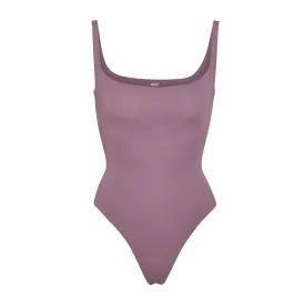 FITS EVERYBODY SQUARE NECK BODYSUIT | PLUM