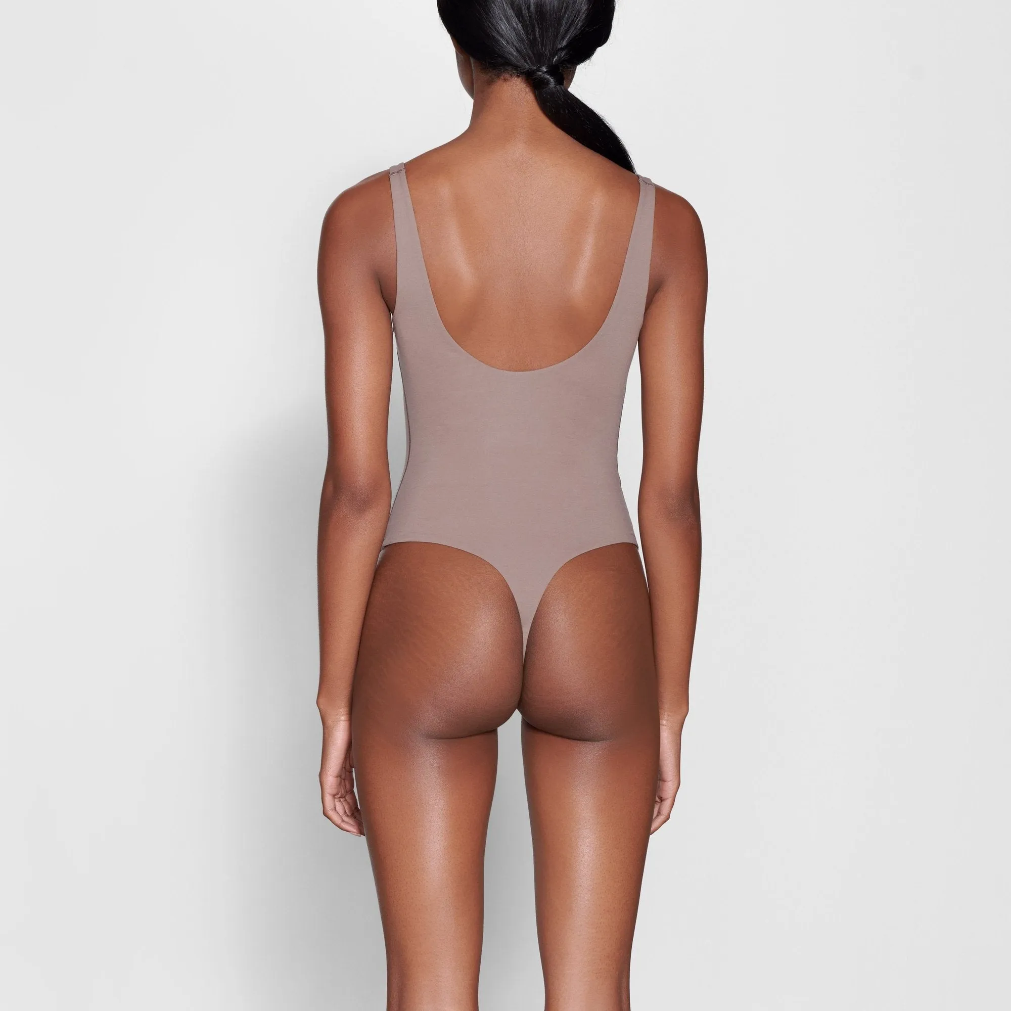 FITS EVERYBODY SQUARE NECK BODYSUIT | UMBER