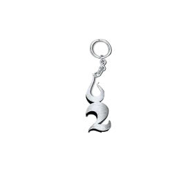 FLAME LOGO KEYRING