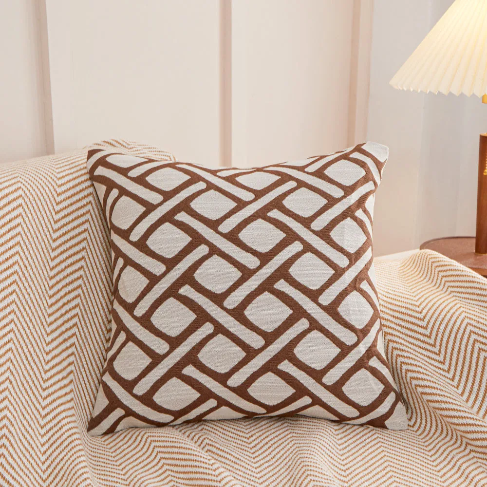 Geometric Links Accent Decorative Pillow (With insert)