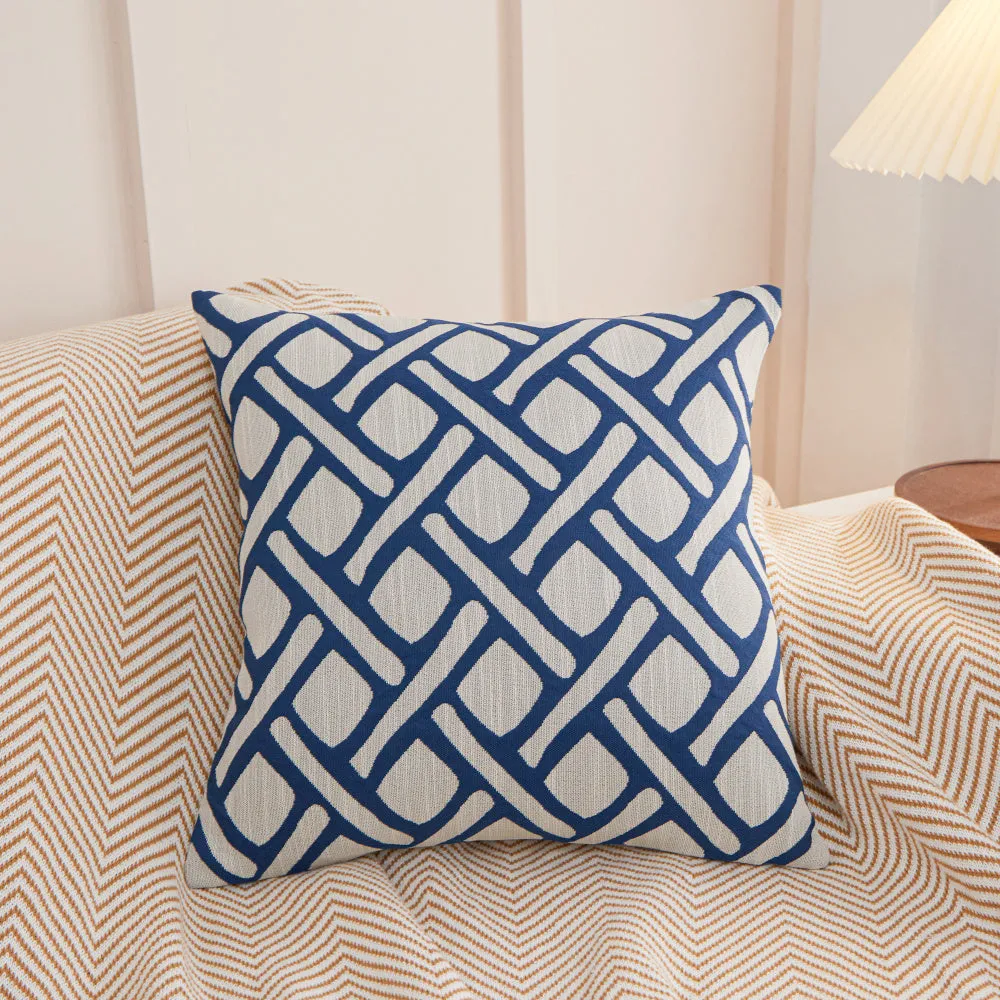 Geometric Links Accent Decorative Pillow (With insert)