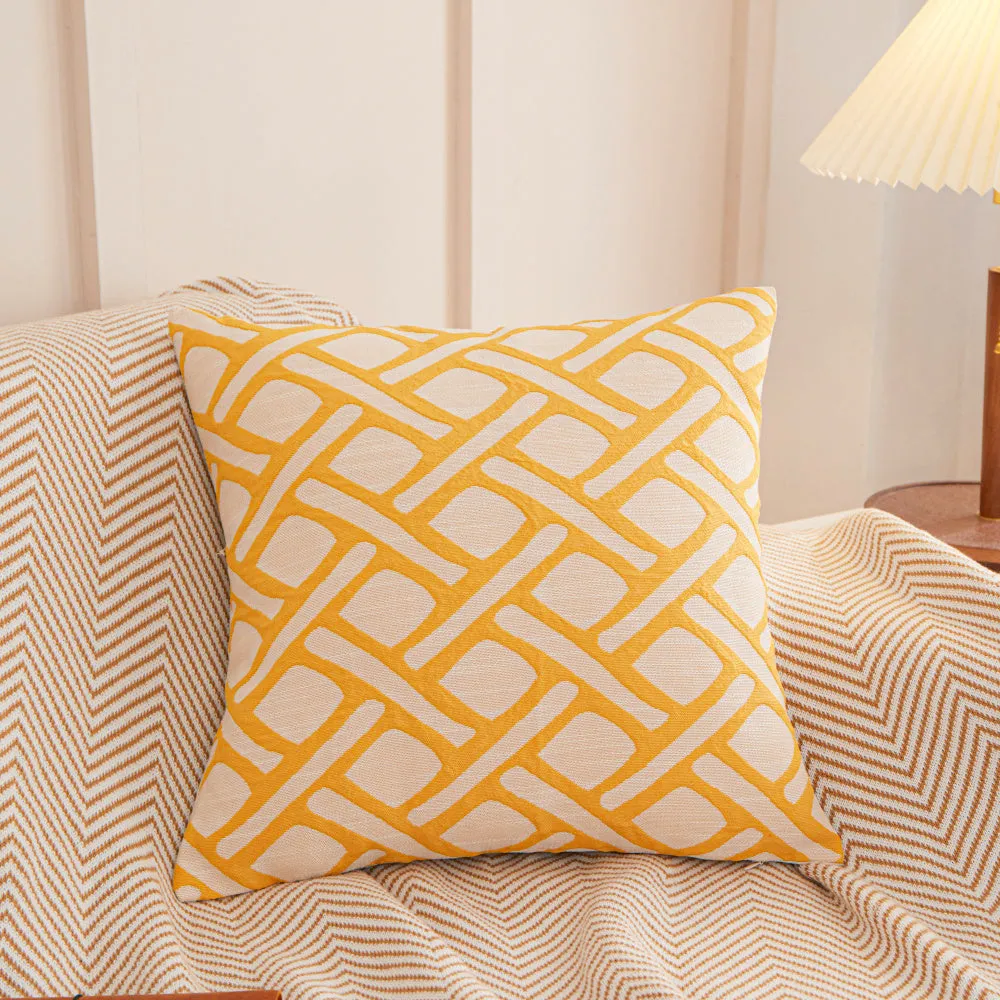 Geometric Links Accent Decorative Pillow (With insert)