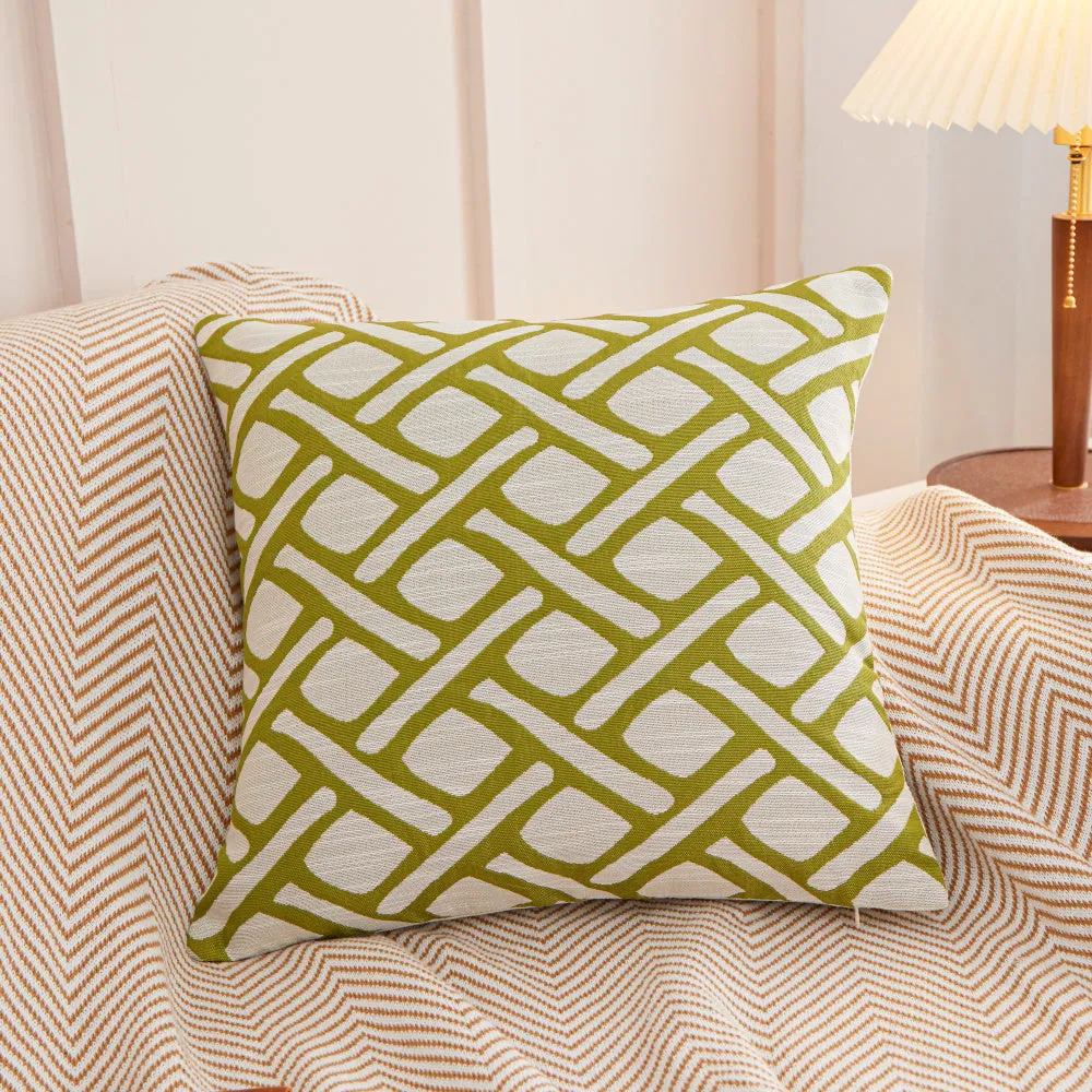 Geometric Links Accent Decorative Pillow (With insert)