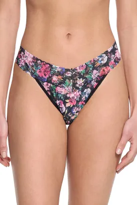 Hanky Panky - Original Thong (Deep Peonies)