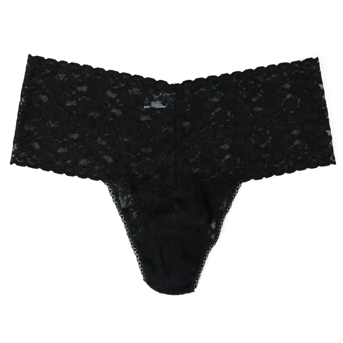 Hanky Panky Signature Lace Plus Retro Thong - Black