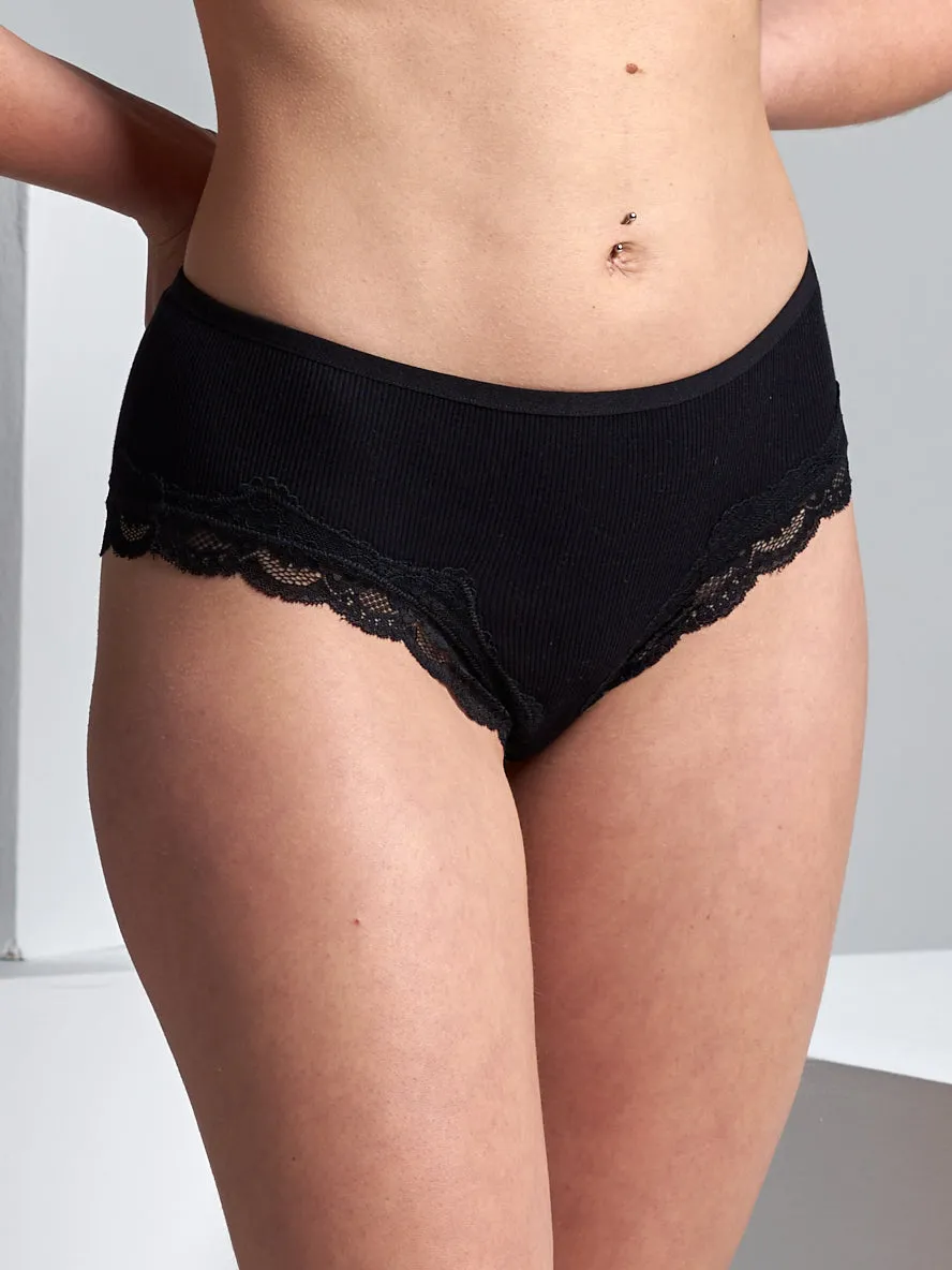 Hips | Organic cotton 2-pack - Black