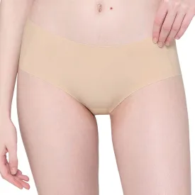 Invisible Comfort Mid-Waist Full Coverage Seamless Everyday wear Hipster Panty - Beige