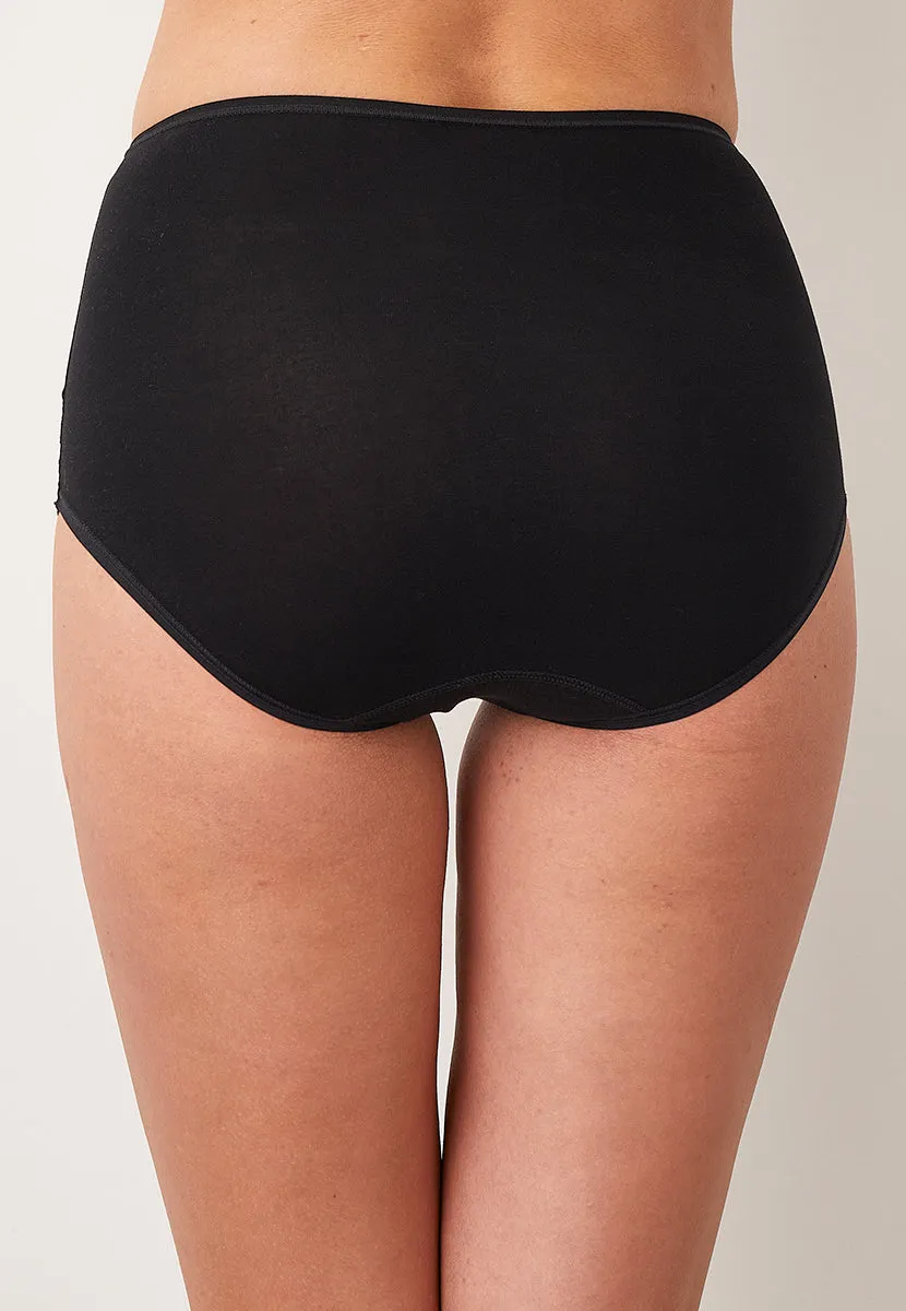 Janira Essential Cotton Full Panty - Black