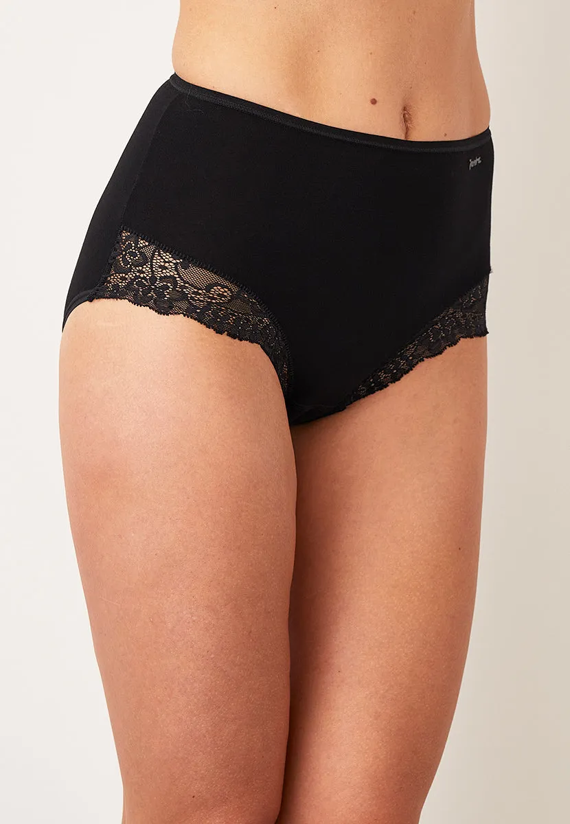 Janira Essential Cotton Full Panty - Black