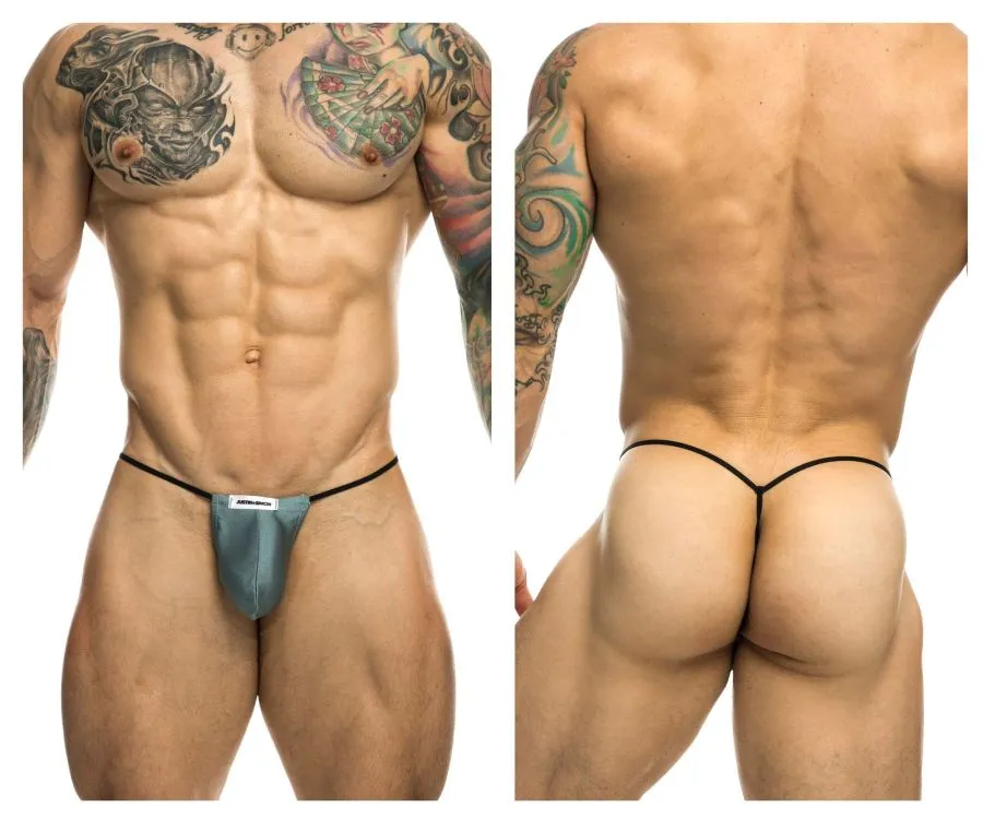 JUSTIN SIMON XSJ02 Classic G-String Bulge Color Metal Green